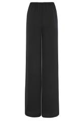 LTS Black Wide Leg Twill Trousers | Long Tall Sally 7