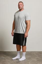 BadRhino Big & Tall Black Lightweight Lounge Shorts | BadRhino 3