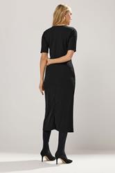 LTS Tall Black Keyhole Midi Dress | Long Tall Sally 3