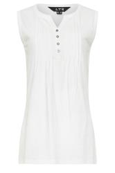 LTS 2 PACK Tall Women's Light Blue & White Cotton Henley Vest Tops | Long Tall Sally 9