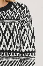LTS Tall Black & White Fairisle Jumper | Long Tall Sally 4
