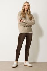 LTS Tall Chocolate Brown Cord Skinny Leggings | Long Tall Sally 1