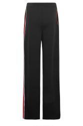 LTS Tall Women's Black & Red Side Stripe Wide Leg Trousers | Long Tall Sally 6