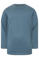 BadRhino Big & Tall Petrol Blue Core Long Sleeve T-Shirt