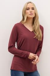 LTS PREMIUM Tall 2 PACK Burgundy Red & Green V-Neck Tops | Long Tall Sally 2