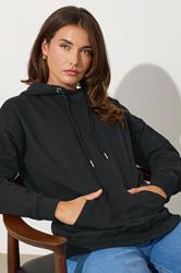 LTS Tall Black Drawstring Hoodie | Long Tall Sally 1
