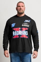 BadRhino Big & Tall Black Long Sleeve Racing Graphic T-shirt | BadRhino 3