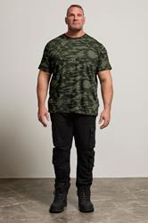 BadRhino Green Camo Print Crew Neck T-Shirt | BadRhino 3