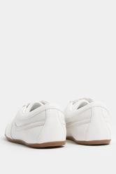 LTS Ivory White Retro Stripe Trainers In Standard Fit | Long Tall Sally 4