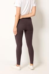 LTS Tall Women's Chocolate Brown Cotton Stretch Leggings | Long Tall Sally 2