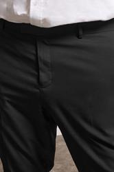 BadRhino Black Plain Suit Trousers | BadRhino 5
