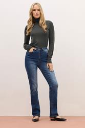 LTS PREMIUM Tall Dark Grey Merino Wool Roll Neck Jumper | Long Tall Sally 2