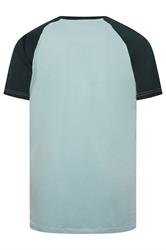 KAM Big & Tall Blue Raglan T-Shirt | BadRhino 4