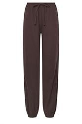 LTS Tall Chocolate Brown Textured Cotton Balloon Trousers