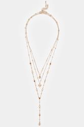 3 PACK Gold Tone Pendant Necklace | Yours Clothing 2