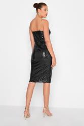 LTS Tall Women's Black Sequin Chain Strap Mini Dress | Long Tall Sally 3