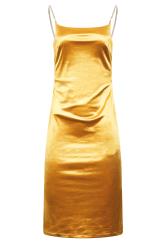LTS Tall Women's Gold Diamante Strap Satin Mini Slip Dress | Long Tall Sally 6