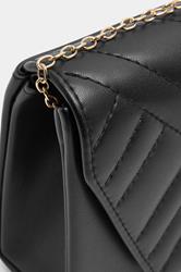 Black Chevron Clutch Bag | Yours Clothing 5