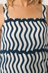 LTS Tall Women's Ivory White & Blue Swirl Maxi Dress | Long Tall Sally 5