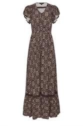 LTS Tall Chocolate Brown Floral Button Maxi Dress