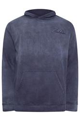 BadRhino Big & Tall Navy Blue Sun Bleached Hoodie | BadRhino 6