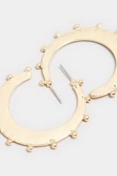 Gold Polished Hoop Earrings 3