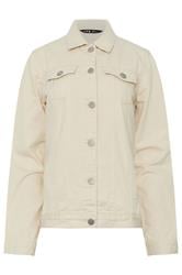 LTS Tall Ivory White Denim Jacket | Long Tall Sally  1