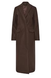 LTS Tall Chocolate Brown Longline Maxi Coat | Long Tall Sally 6