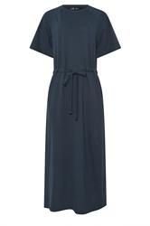 LTS Tall Women's Navy Blue Raglan Tie Waist Midi Dress | Long Tall Sally 2