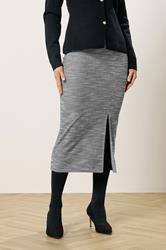 LTS Tall Women's Black Boucle Pencil Midi Skirt | Long Tall Sally 2