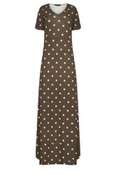LTS Tall Brown Spot Angel Sleeve Maxi Dress | Long Tall Sally 6