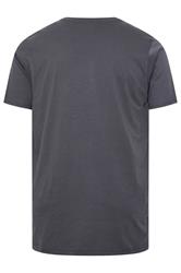 KAM Big & Tall Night Black Bulldog Graphic Print T-Shirt | BadRhino 4