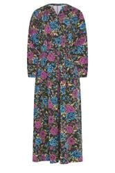 LTS Tall Black Floral Belted Maxi Dress | Long Tall Sally 5