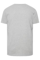 BadRhino Big & Tall Grey Extra Long Distressed Graphic T-Shirt | BadRhino 5