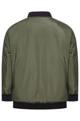 BadRhino Big & Tall Khaki Zip Bomber Jacket | BadRhino 5
