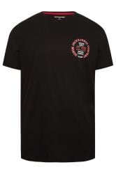 JACK & JONES Big & Tall 5 PACK Black & Blue Logo T-Shirts 8
