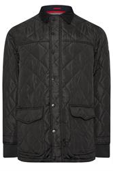 D555 Big & Tall Black Quilted Jacket | BadRhino 3