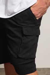 BadRhino Black Stretch Cargo Shorts | BadRhino 4