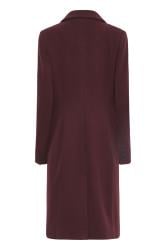 LTS Tall Women's Burgundy Red Midi Formal Coat | Long Tall Sally