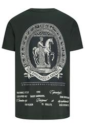 JACK & JONES Big & Tall Green Back Print T-Shirt | BadRhino 2