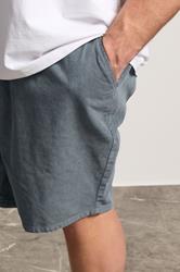 BadRhino Big & Tall Blue Elasticated Waist Corduroy Shorts | BadRhino 6
