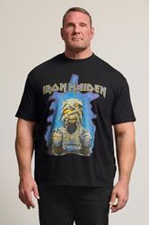BadRhino Big & Tall Black & Blue Iron Maiden Graphic T-Shirt | BadRhino 1