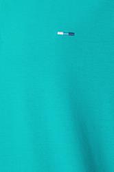 BadRhino Big & Tall Teal Blue & White Tipped Polo Shirt | BadRhino 3