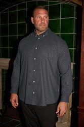 BadRhino Big & Tall Black Geometric Print Party Shirt | BadRhino 1