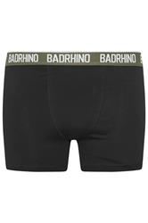 BadRhino Big & Tall 5 PACK Black Waistband Boxers | BadRhino 5