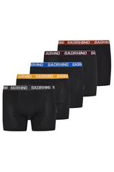 BadRhino 5 PACK Blue/Yellow/Brown/Purple/Black Band Boxers