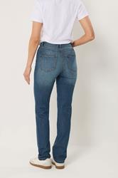 LTS Tall Women's Mid Blue Straight Leg Jeans | Long Tall Sally 2
