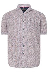 KAM Big & Tall Navy Blue Hawaiian Revere Collar Shirt | BadRhino 2