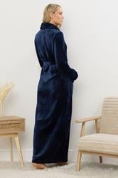 LTS Tall Navy Blue Super Luxe Maxi Dressing Gown | Long Tall Sally 4