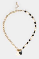 Gold Stone Mix Necklace | Yours Clothing 2